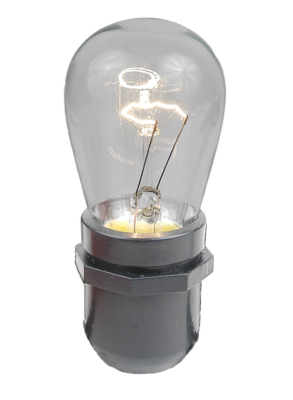 Novelty Lights 25 Pack S14 Outdoor Patio Party Replacement Bulbs, Clear