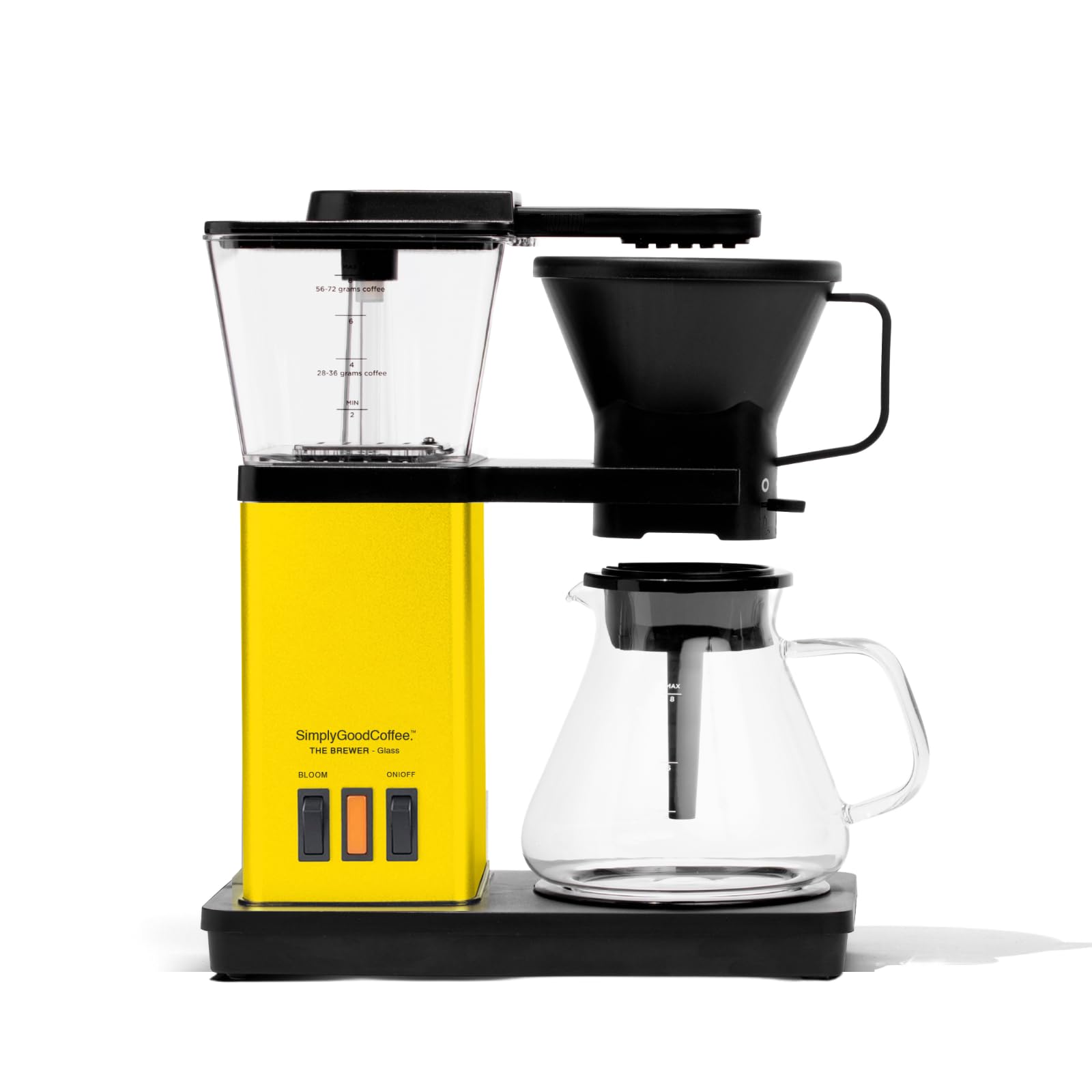 Photo 1 of SimplyGoodCoffee Coffee Maker/Coffee Machine. 8 Cup Automatic Drip Pour Over Coffee Brewer With Vinyl Wrap Custom Kit. Easy To Use, Gold Cup Standard. Ultra Gloss Yellow