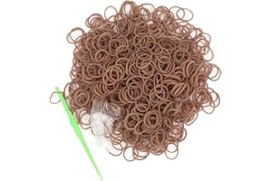 SALOME IDEA 3000PCS Loom Rubber Bands Kit with 75 Clips,5 Hooks, Premium Bracelet Making Kit for Kids Weaving DIY Crafting Gift(Coffe)