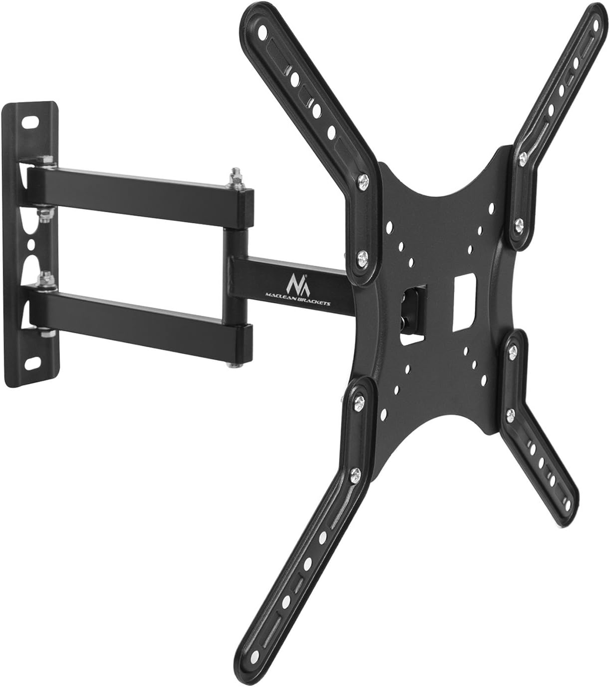 Maclean MC-759 LCD LED Monitor Plasma Wall Mount 13-60 "Mounting Bracket Wall Bracket Max VESA 400x400 to 30kg TV & Monitor 180 degree Swivel Adjustable Wall Distance