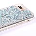 SUPVIN Bling Glitter Sparkle Shiny Liquid Phone Case for Girls Women Floating Bumper Cute Case with Rhinestone Diamond [TPU+PC] Compatible for iPhone 7 Plus/iPhone 8 Plus(Silver)