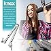 Knox Boom Microphone Stand - Adjustable Scissor Arm Suspension Mic Holder - Table Mount, Durable Steel, 360° Rotation, 30” Silver - Studio Broadcasting, Voice Over, Podcast Recording