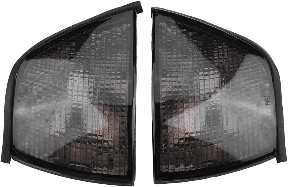 Duokon 1 Pair Corner Light Cover, Smoke Color Corner Warning Light Shell for 3 Series 318i 325i E36 4DR 1992-1998