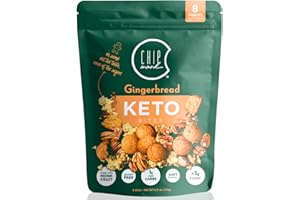 ChipMonk Keto Cookie Bites – Delicious, Low Carb, Diabetic Friendly, 1g Net Carb, Gluten Free, Sugar Free Keto Bites Sweetened with Allulose & Monk Fruit (Gingerbread, 1 Pouch (8 Bites))