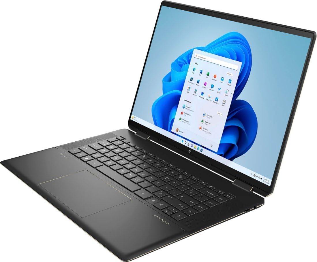 HP 2023 Spectre 16” 3K+ IPS Touch 2-in-1 Laptop 14-Core Intel i7-13700H Iris Xe Graphics 16GB DDR4 4TB NVMe SSD 2xThunderbolt4 WiFi 6E HDMI Backlit KB Fingerprint Windows 11 Pro w/Pen and RE USB