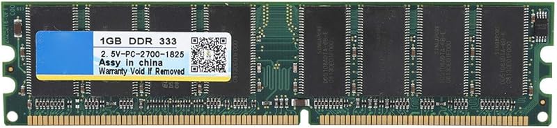 VBESTLIFE 1GB DDR PC-2700 333MHz 2.5V 184Pin Desktop Computer Memory RAM