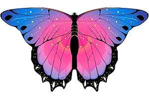 iROLEWIN Toddler-Kids Butterfly-Wings for Girls Butterfly-Costume Children Bug Dress-Up Wings as Play Toys Boys Party Favors