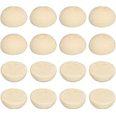 PATIKIL 15mm Half Wood Beads, 50 Pack Unfinished Natural Wooden Beads Round Split Wood Balls for Craft Art Ornaments Painting
