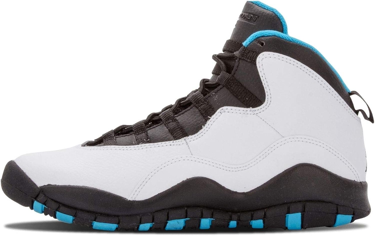 retro 10 jordans blue and white