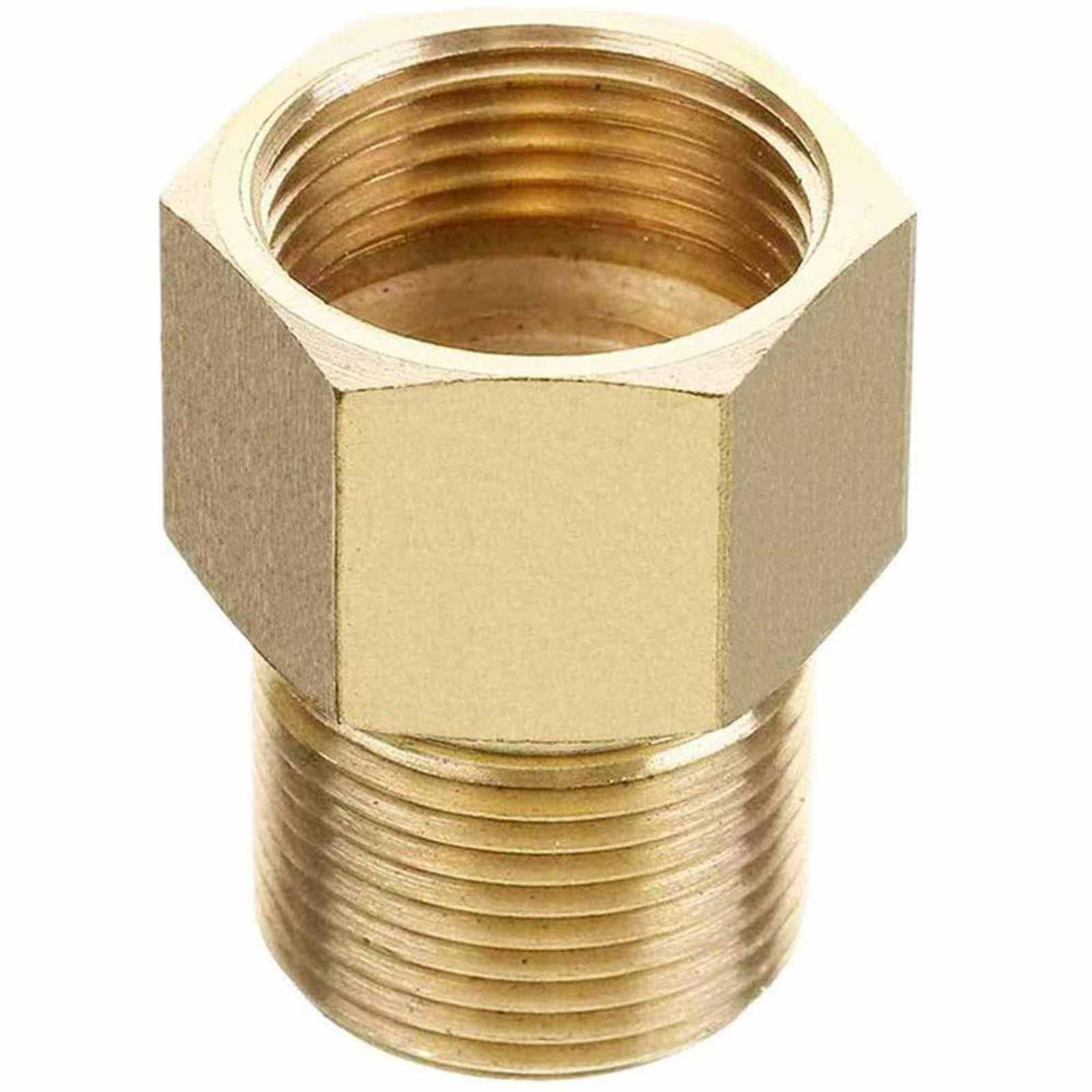 Brass High Pressure Washer Coupler, Metric M22 15mm Male to M22 14 / 15mm Female Thread Connector Internal Thread Hose Pipe Adapter