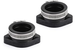 Topteng 28mm 2PCS Carburetor Intake Manifold Boot, Carburetor Intake Adapter Flange Manifold with Clamp for VM24 PE26 PE28 PWK 28mm 110 125 140 150 160 cc Engine