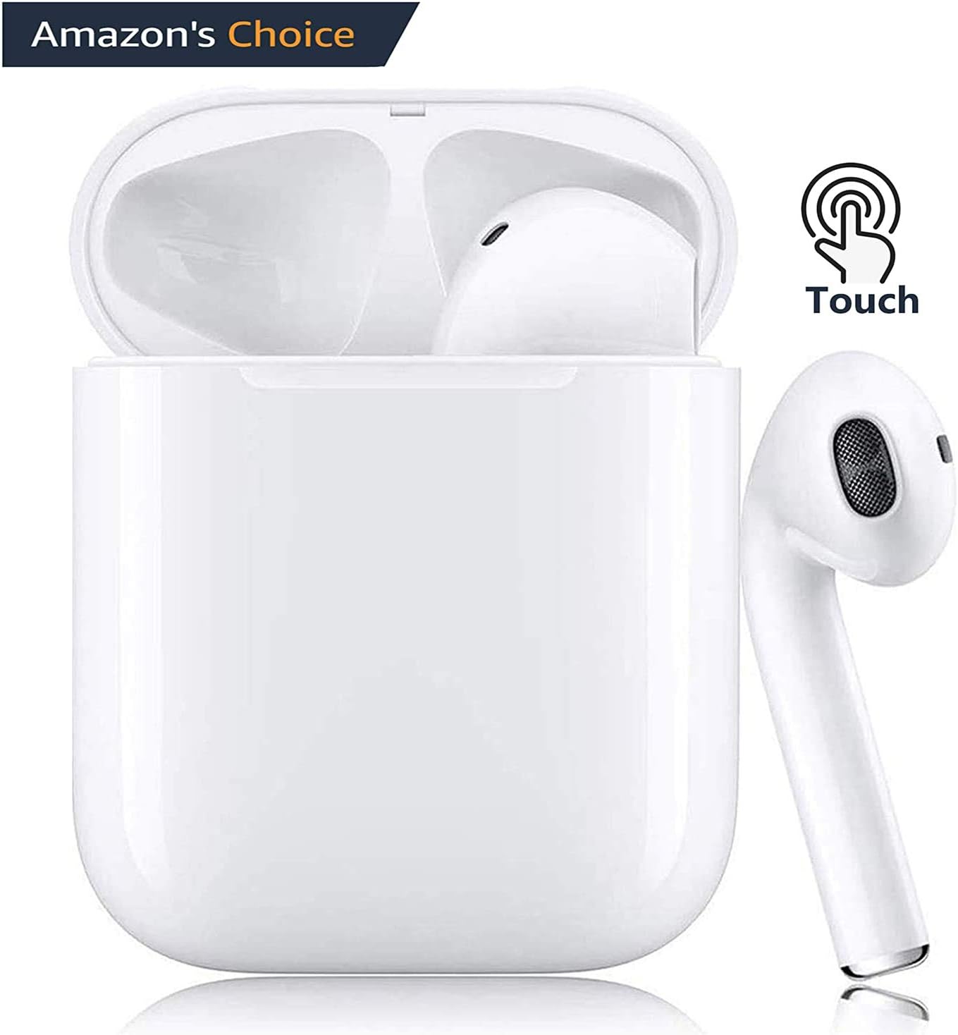Bluetooth 5.0 Wireless Earbuds Headsets Bluetooth Headphones 【24Hrs Charging Case】 3D Stereo IPX5 Waterproof Pop-ups Auto Pairing Fast Charging for Earphone Samsung Apple Airpods pro Sport Earbuds