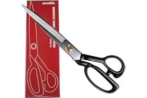 KEARING Fabric Scissors for Cutting Clothes 12 inch Heavy Duty Professional Dressmaking Tailor Scissors Sharp Dressmaker Fabr