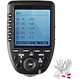 Godox Xpro-C TTL Wireless Flash Trigger for Canon 1/8000s HSS TTL-Convert-Manual Function Large Screen Slanted Design 5 Dedicated Group Buttons 11 Customizable Functions