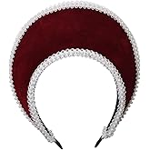 BPURB Victorian Vintage Headwear for Women Elizabethan Tudor Coronet Pilgrim Costume Cosplay Accessory Anne Boleyn Hat