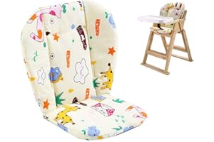 Twoworld Baby High Chair Seat Cushion Liner Mat Pad Cover Animal Breathable（Giraffe）