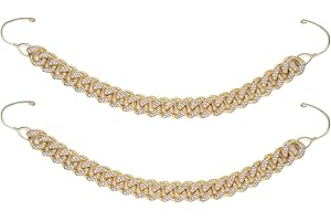 eleekul Bling Shoe Chains For Adults Women Men Teens Girls Boys, Rhinestone Chain Shoe Charms For Clog Sandals,Shoe Decoration Accessories For Birthday Gifts Party Favors