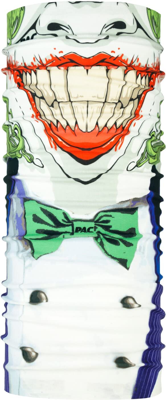 Pac Unisex Joker Neck Gaiter White/Green/Red One Size