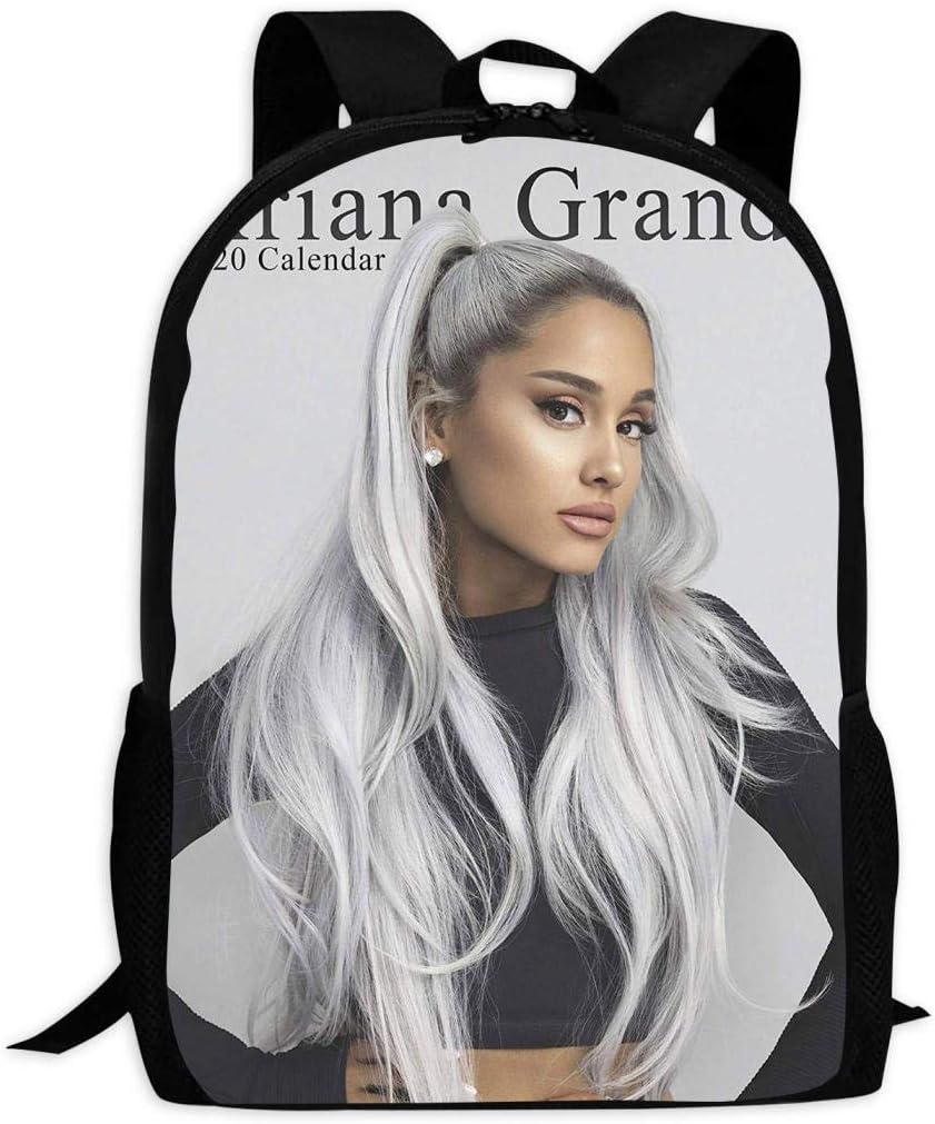 Jhfghdghsfgs Ari_ana Gra-nde 3D Printed School Backpack for Girls Boys Kids Book Bag Cute Bookbag Outdoor Daypack