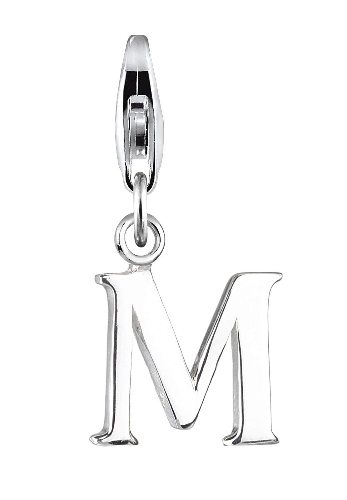 Elli Women's Silver Xilion Cut M Pendant