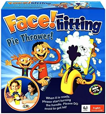 Pie Face Cake Cream Prank Game Splatter Face Game Luck Game, Board Game for Kids and Adults Pie in The Face Fun Game for Family for Patty