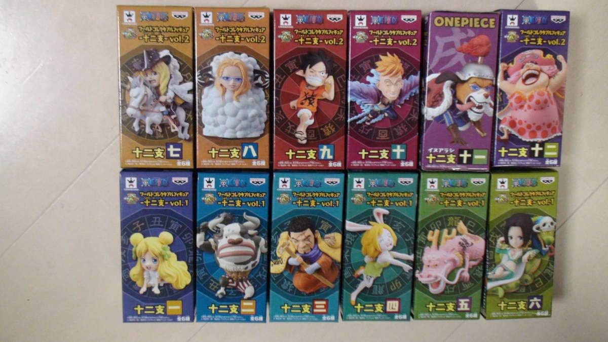 Amazon １円 断捨離 その 十二支 Vol 1 Vol 2 12種セット カリファ ミノタウロス 藤虎 モモの助 ワンピース コレクタブル フィギュア ドール 通販