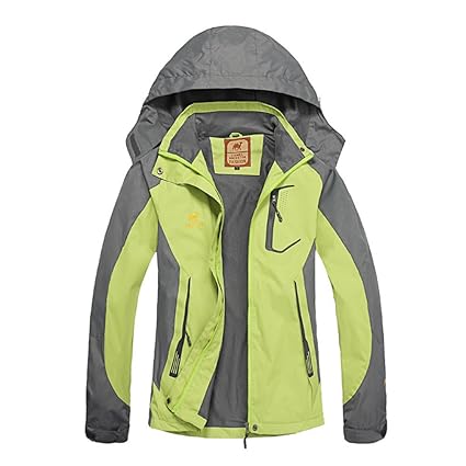 GITVIENAR Damen Jacken Mit Kapuze Outdoor Bergsteigen Kleidung dünne Wasserdichte Fahrkleidung Windjacke Bekleidung für Wind 
