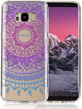 Galaxy S8plus Case,COSANO Premium Quality,Ultra-Thin Slim Fit Shockproof Marble Pattern Anti-Scratch Dust-Proof Protective Case Cover for Samsung Galaxy S8+ (Purple Mandala S8+)