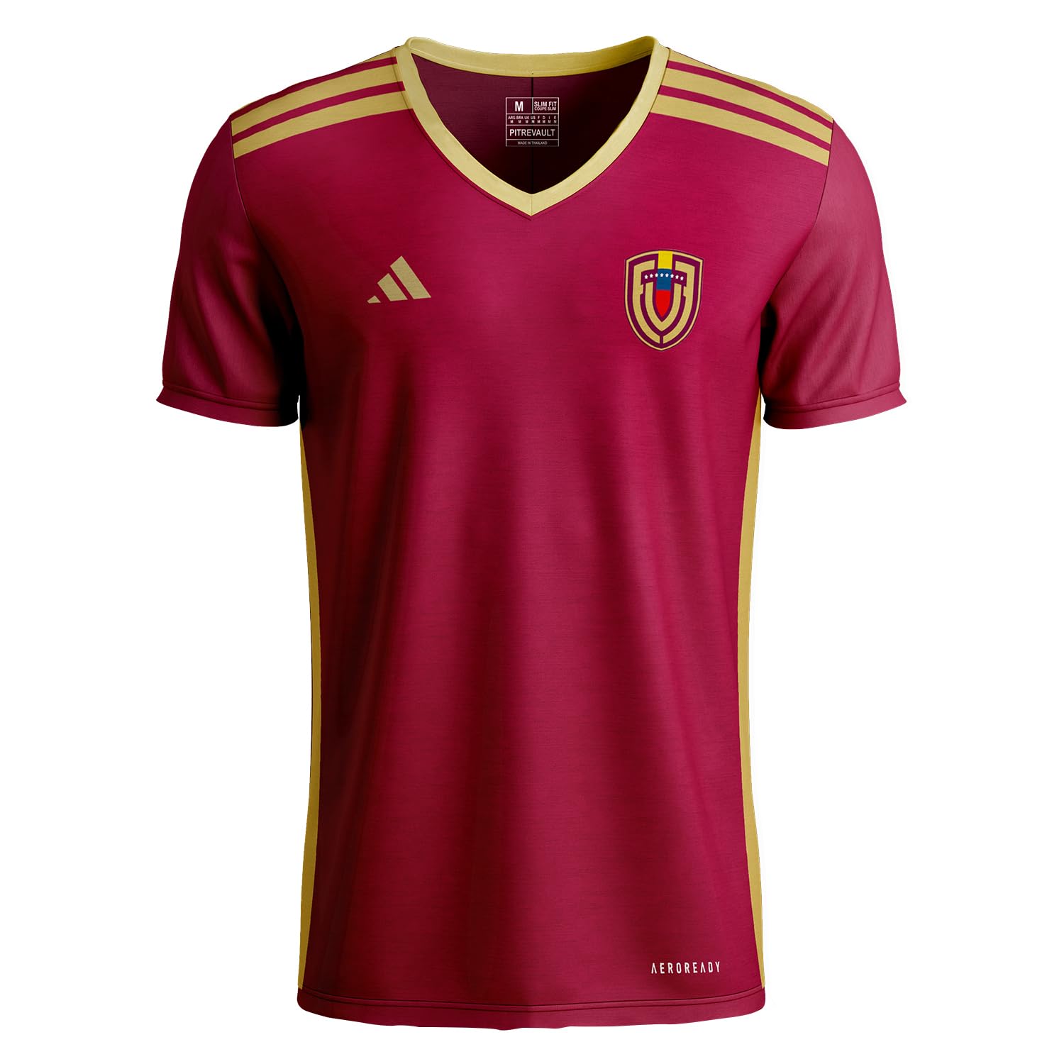 Photo 1 of Camiseta de Venezuela, Venezuela Soccer Jersey, Camiseta de Futbol, Ideal para Aficionados al Soccer y Baseball (US, Alpha, X-Large, Regular, Regular, Vinotinto)