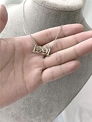 MICOMAKA Birth Year Number with Crown Necklace,Old