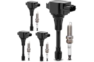 X4XZ UF549 Ignition Coil Packs & 9029 Double Iridium Spark Plug Compatible with 2007-2019 Nissan Altima Versa Sentra Rogue Cube NV200 Pathfinder Infiniti FX50 M56 QX60 QX70 C1696 & DILKA6RA11