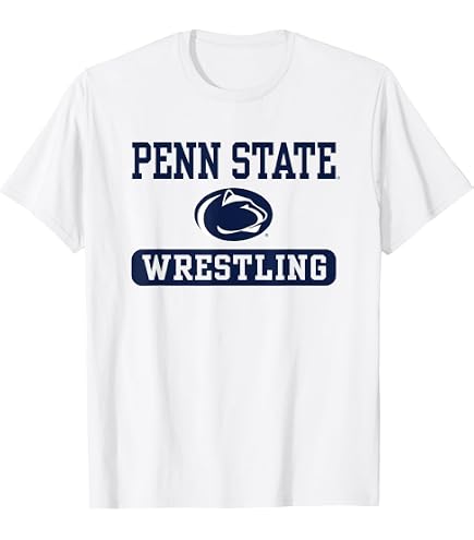 Penn State Officially Licensed Wrestling Short Sleeve T-Shirt Small Graphite Heather Grey : Sports & Outdoors