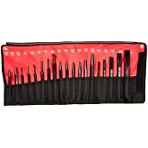 Mayhew Tools 61019 Punch and Chisel Set, 19-Piece, Black Oxide Finish