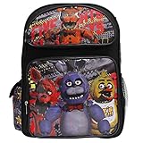 Five Nights At Freddy's New Vibrant Black Large Boys' School Backpack