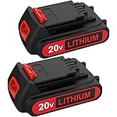 ANTRobut 2Pack 20V 4.0Ah LBXR20 Lithium Battery Replacement for Black and Decker 20V Battery LB20 LBX20 LBXR2020-OPE LB2X4020