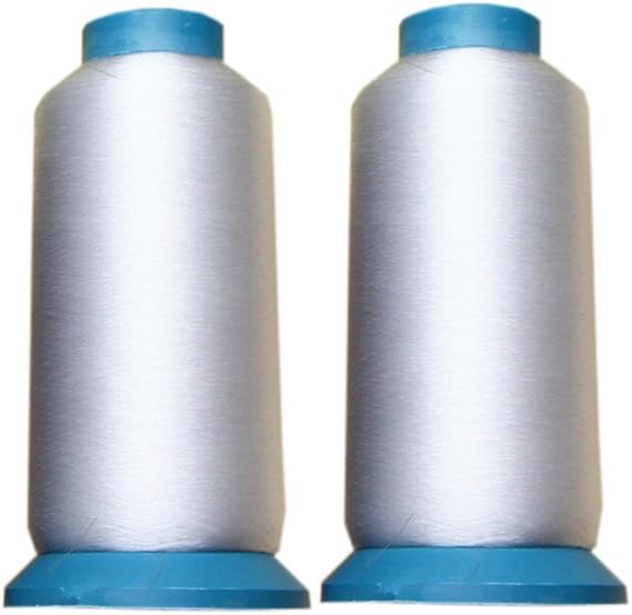 2 Packs 0.1MM 5000 Yards Clear Sewing Threads for Quilting, Wedding