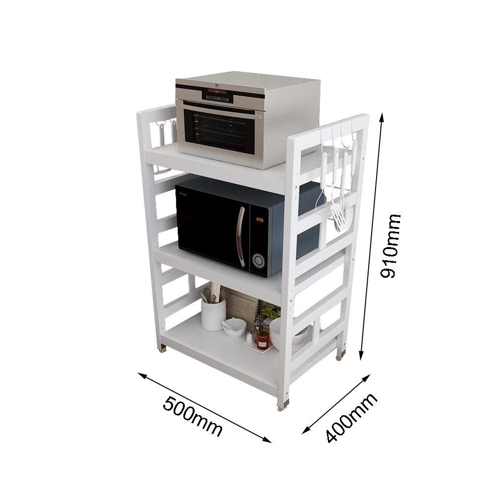 WANG YUE Estante de la Cocina Estante de Madera Maciza 3 ...