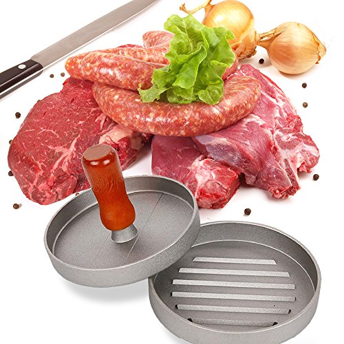 Hamburger Press MONOCO Heavy Duty Non-Stick Veggie Burger Patty Maker, BBQ Grill Hamburger Mold Press - Thumbnail 5