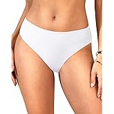 Zmart Women Full Coverage Bikini Bottoms - Mid Rise Bathing Suit Swim Bottom Swimsuit Swimwear