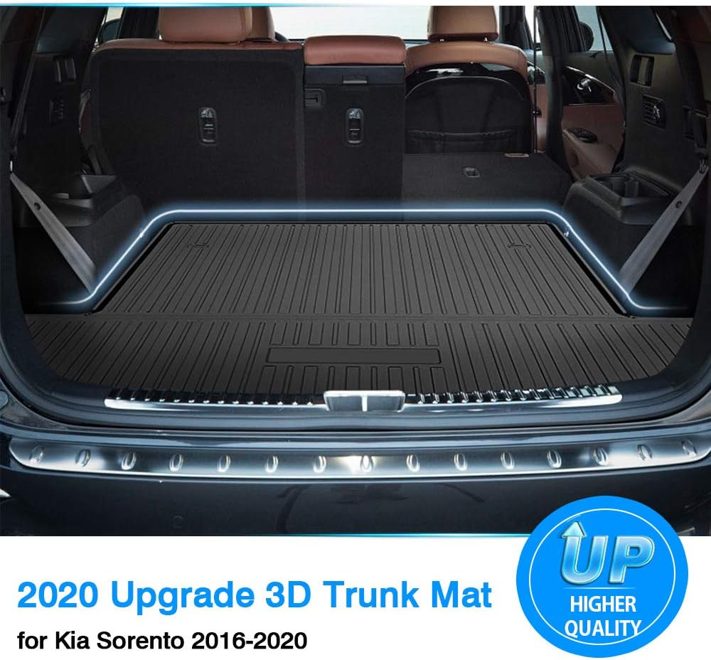 Mixsuper Rear Cargo Liner 3D Upgrade AntiSlip Durable Odorless Trunk