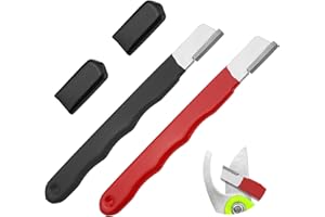 2 Pcs Garden Tool Sharpener, Multipurpose Usage Sharpener Premium Wolfram Steel Portable Pocket Blade Sharpening for Pruning 