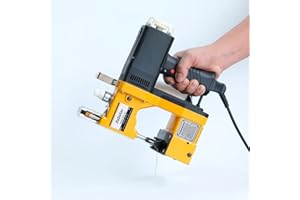 Babulas Bag Sewing Machine - 2s/bag Heavy Duty Portable Stitching Machine for Woven Bags, Non-Woven Fabrics, Leather | Warehouse & Farm Packing Tool (Yellow, Corded - 110V AC)