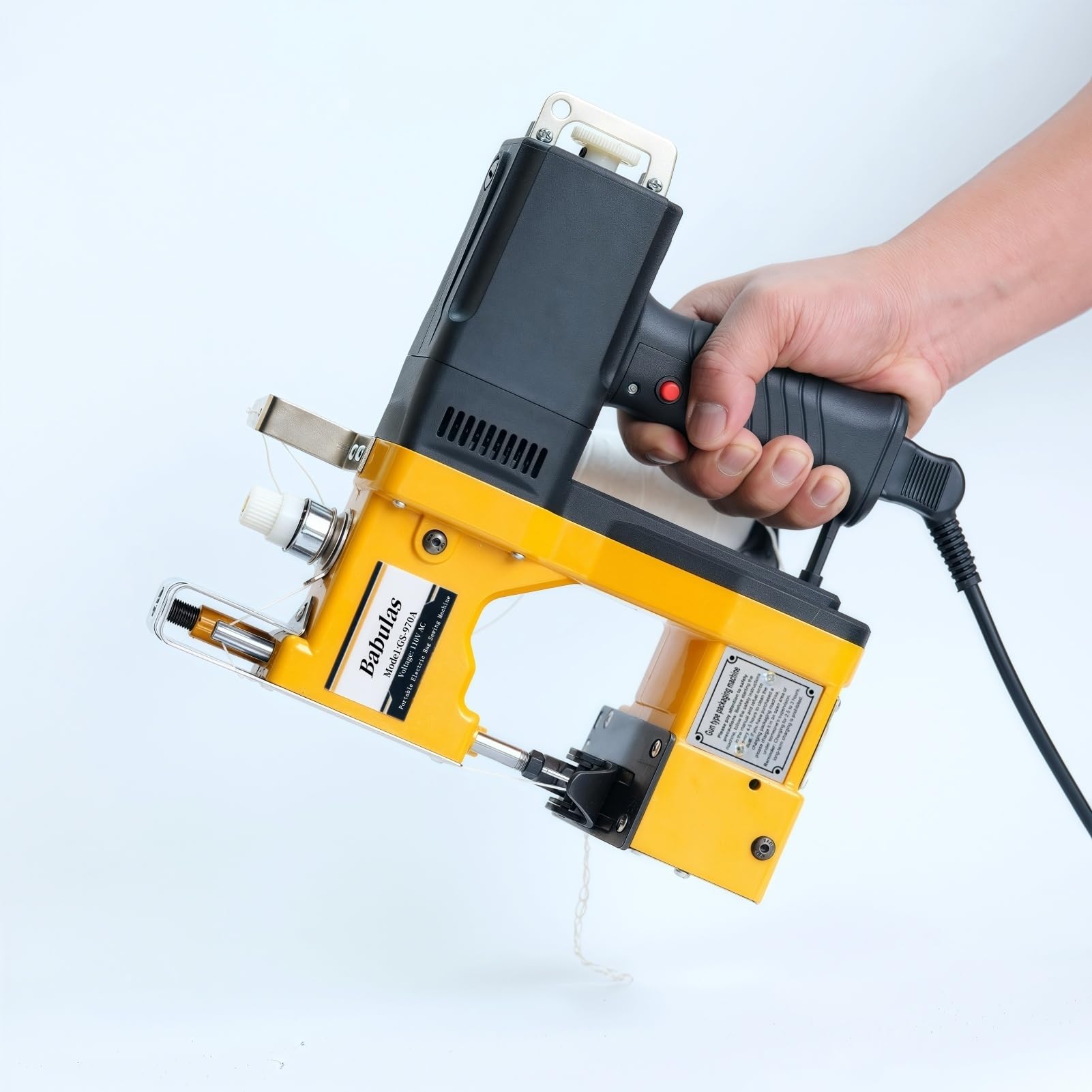 Photo 1 of Babulas Bag Sewing Machine - 2s/bag Heavy Duty Portable Stitching Machine for Woven Bags, Non-Woven Fabrics, Leather | Warehouse & Farm Packing Tool (Yellow, Corded - 110V AC)LPNPMFW5392361
LPNPMFW5392361
