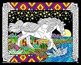 Midnight Bronco - 16x20 Fuzzy Velvet Coloring Poster