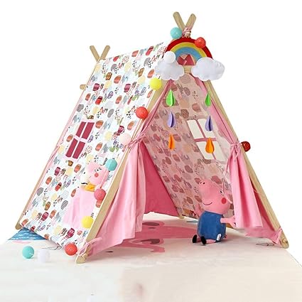 wooden play tent