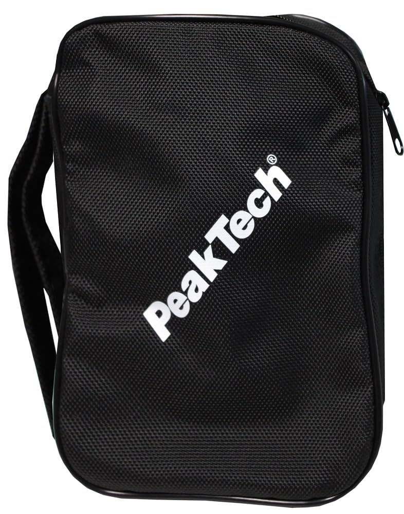PeakTech Universal Standby Bag Made of Sturdy Fabric with Carry Handle and Zip, 15 x 23 x 7 cm, 1 Piece, Bag 5