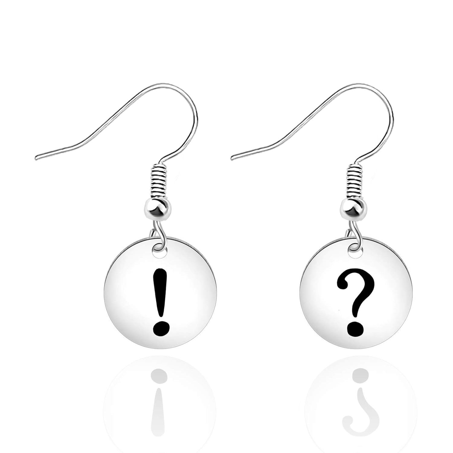 Buy CENWA Question Mark and Exclamation Mark Earrings Punctuation