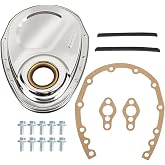 QBselecar Timing Chain Cover Gasket Seal Bolts Kit Compatible with Chevy Small Block SB SBC 1955-1995 283 305 327 350 383 400