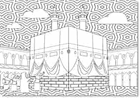 Download 259+ Kaaba S Coloring Pages PNG PDF File - Download 259+ Kaaba