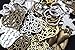 LAOZHOU 100 Gram Mixed Antique Metal Alloy Heart-shaped Pendant Charms Bracelet Necklace Earrings Crafting DIY Jewelry Making Accessory(Heart-shaped)